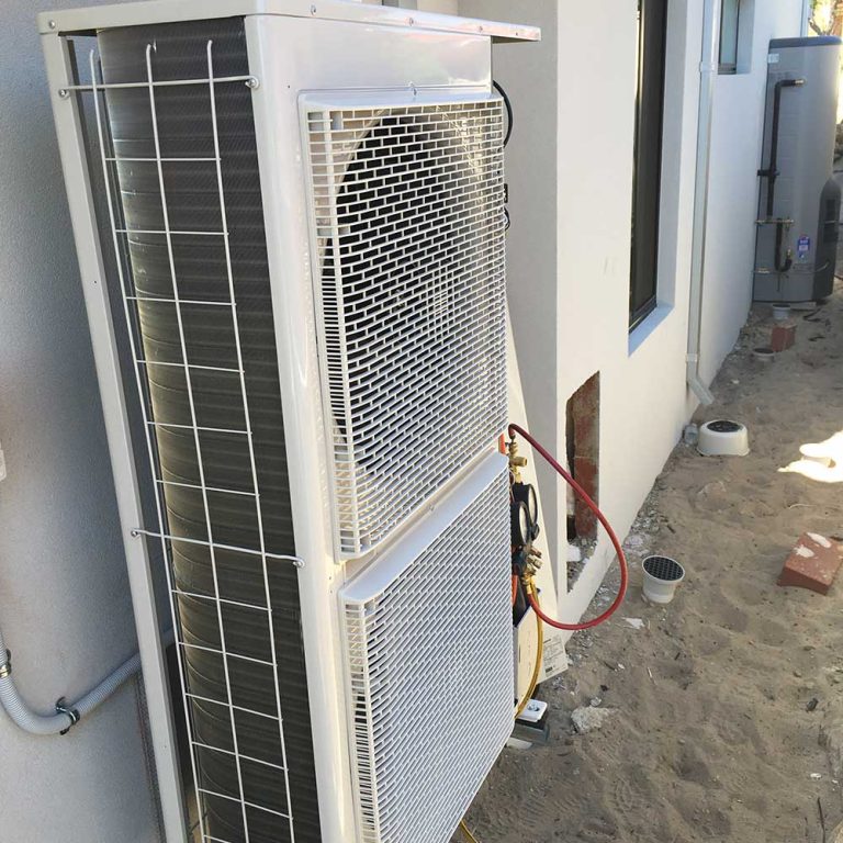Air conditioning unit installation