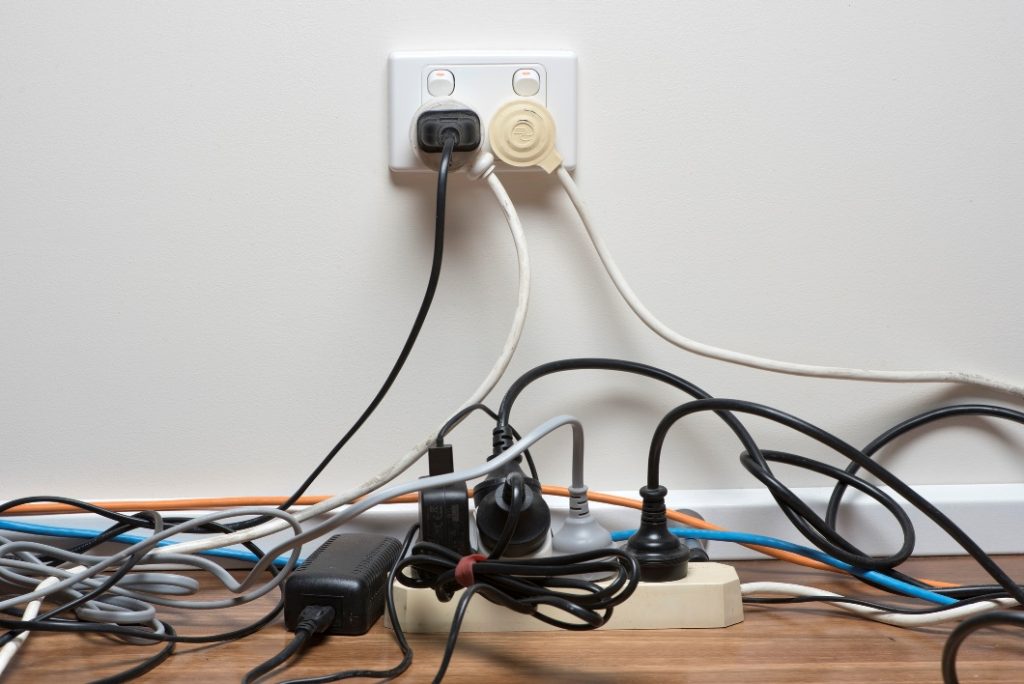 Overcrowded Extension Cords